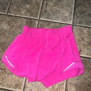 High rise lululemon shorts